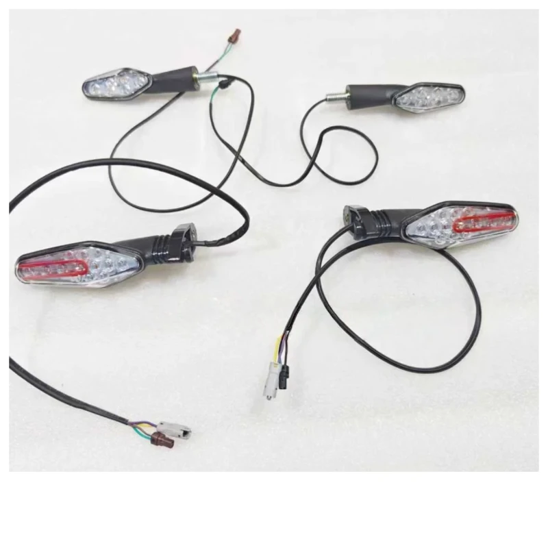 LED Turn Signal Lights For QJMotor SRK550S TRK552 QJ500GS-7A Front Rear Left Right Indicator Lights
