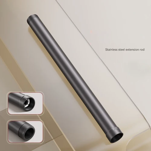 Varilla de extensión para cabezal de ducha Becola, tubo de conexión de extensión de tubo recto, rociador superior con varilla de elevación de acero inoxidable alto
