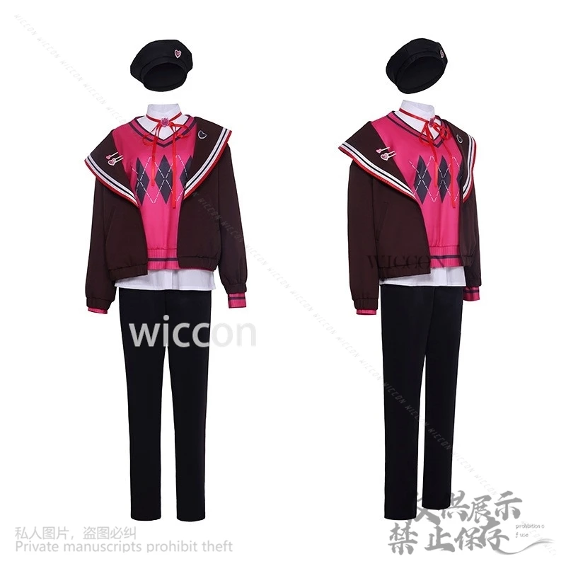 Anime Game Project Sekai Costume Aoyagi Toya Costume di San Valentino Cappotto Maglione Camicia Cappello Parrucca uniforme per uomo donna personalizzata