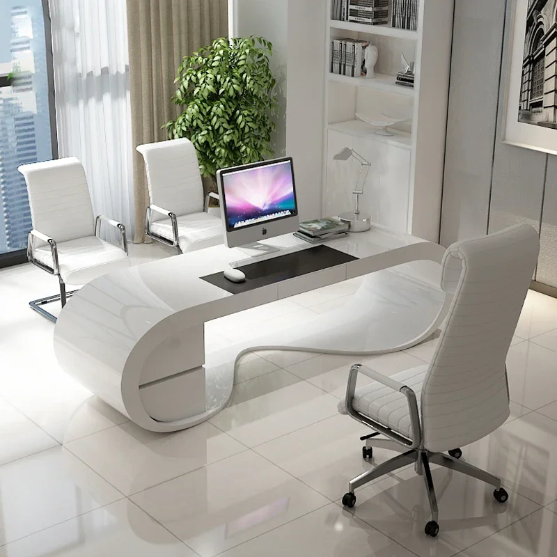 z.Простой креативный компьютерный стол, белая стойка регистрации, квартира, бар, настольный компьютерный стол, новая модель