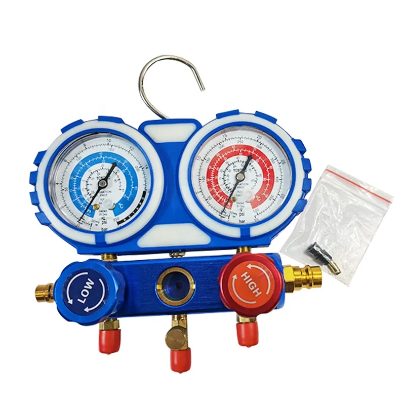 Automotive AC Freon Gauge Diagnostic Tools Manifold Gauge Set for Refrigerant