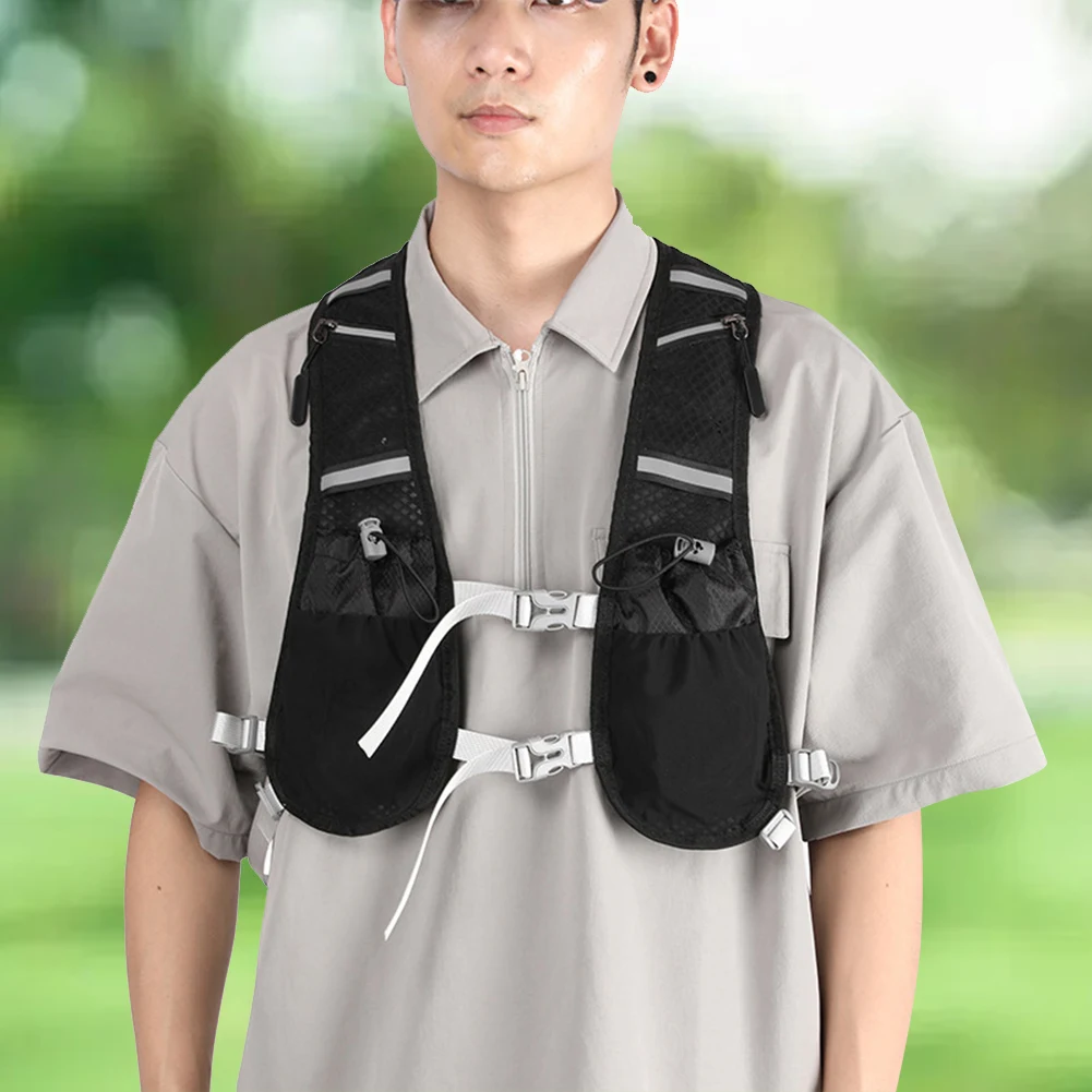 Hydration Running Vest Reflective Hydration Vest Hiking Vest Pack Lightweight Cycling Backpack for Trail Running Marathons