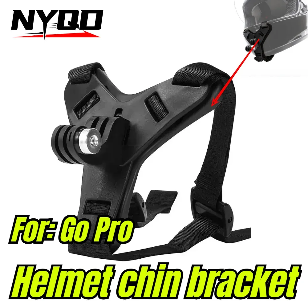 Helmet Chin Mount Strap For GoPro Action Camera Motorcycle Riding Shooting Bracket Accessory