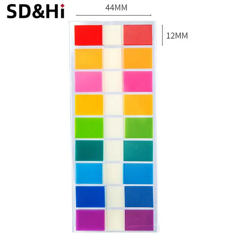 180pcs=1 Sheet Stickers Stationery Transparent Sticky Notes Page Markers Book Tabs Index Sticky Notes Bookmarks Memo Pad Notepad