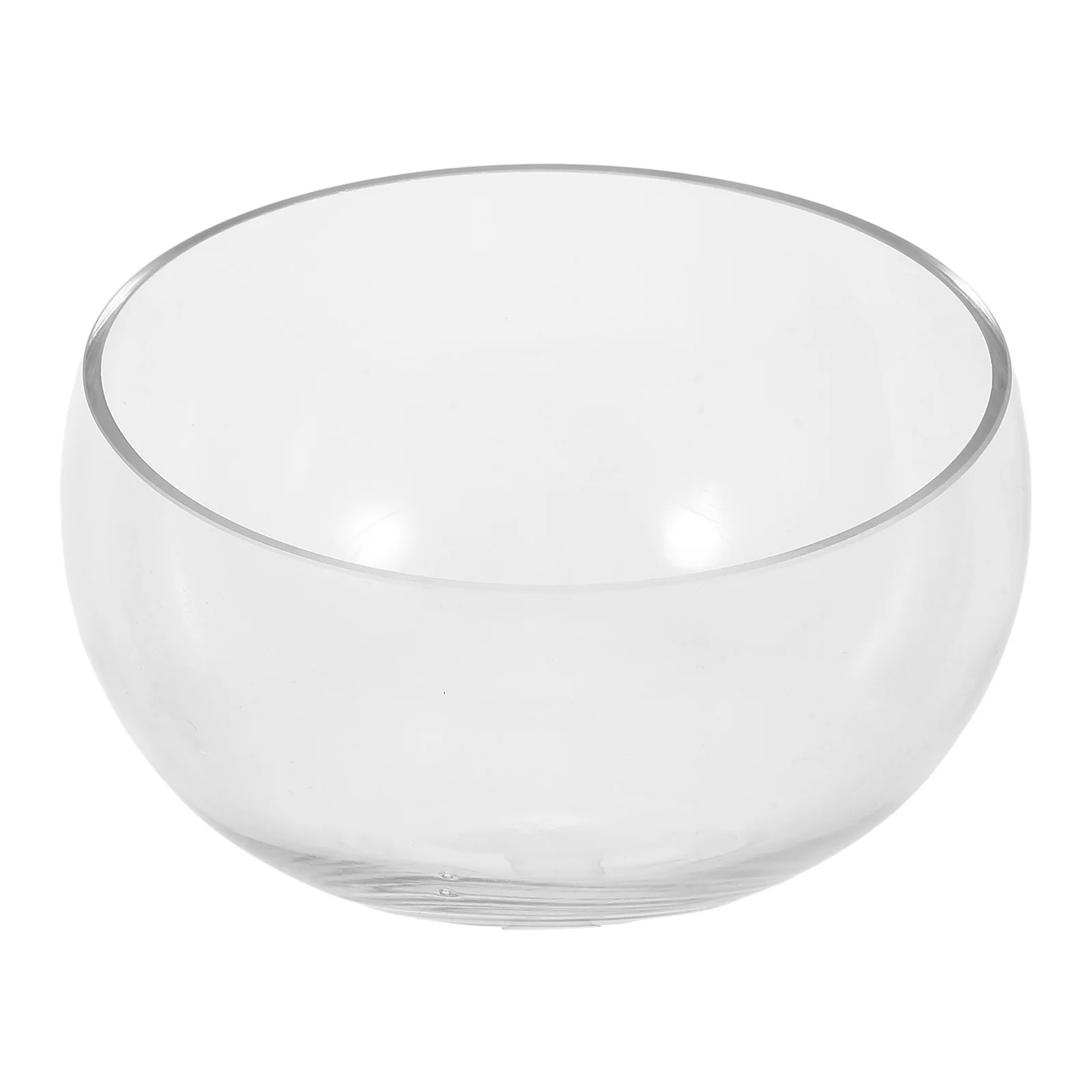 

Half Round Glass Hydroponic Plant Vase Clear Floral Container Transparent Glass Planter for Succulents Windowsill Desk Home