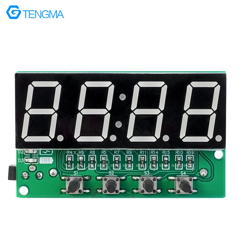 Multi-Functional Digital Clock Kit Charging Electronic Clock Temperature Alarm Welding Exercise DIY Circuit Board