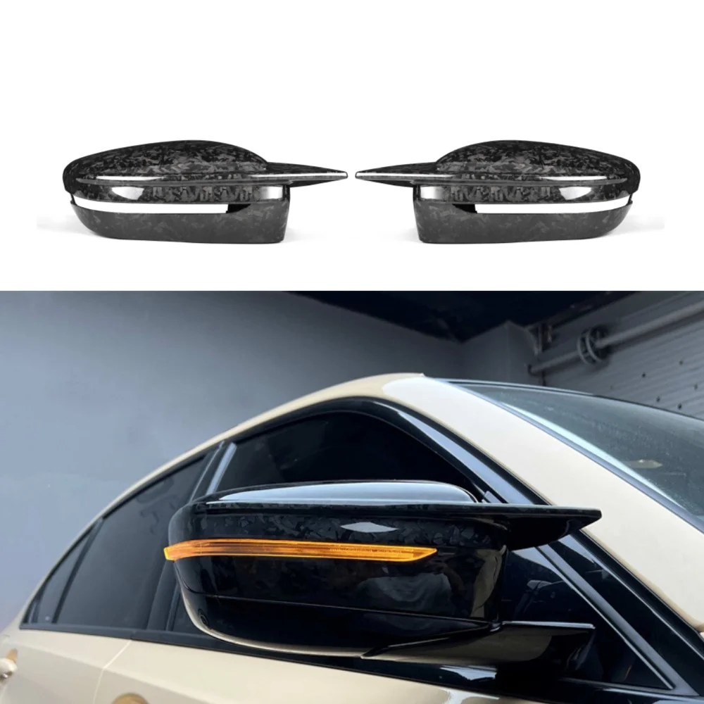 SPEED Automotive Parts Forging Patterned Dry Carbon Fiber M-style Rearview Mirror Housing Modified BMW's New 3 Series G20 Full