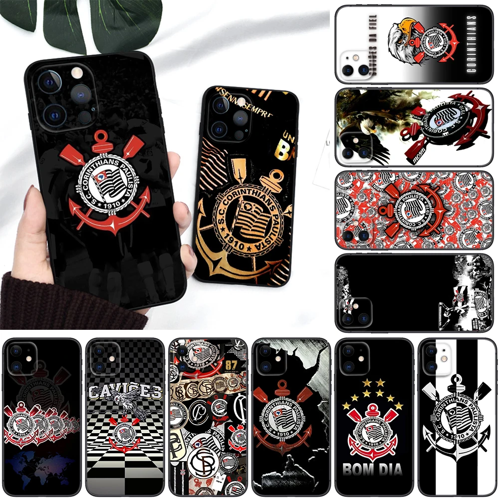 C-Corinthians logo Soft Silicone Phone Case for iPhone 16 15 14 Plus 13 12 11 Pro Max