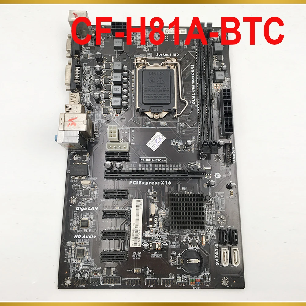 

For Motherboard 6GPU 6PCI-E LGA 1150 DDR3 H81 CF-H81A-BTC