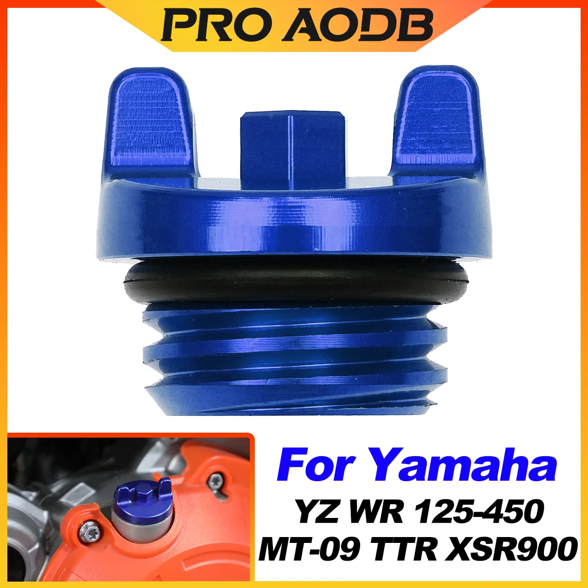 Tampa do plugue de enchimento de óleo do motor da motocicleta para yamaha yz65 yz80 yz85 yz125 yz250 250f 450f 125x 250x 450fx wr250f T-MAX MT-09
