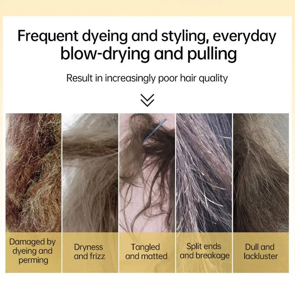 8 ثانية تنعيم لينة إصلاح بيرمز الأصباغ التالفة التجعد العناية بالشعر قناع الشعر المهنية منتجات كريم علاج الكيراتين