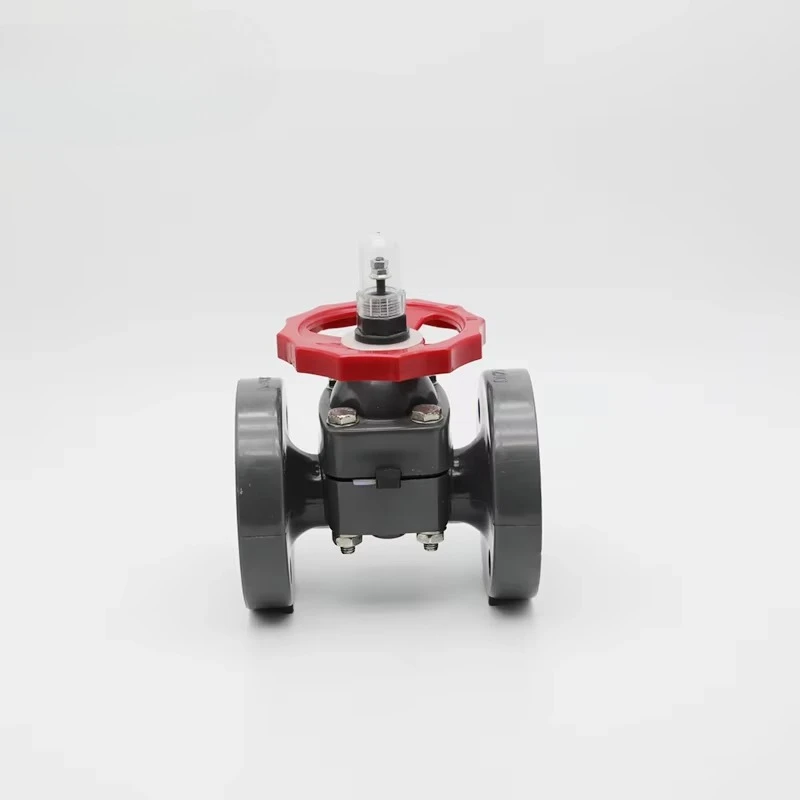

UPVC Flange Manual Diaphragm Valve No Leakage EPDM Seal