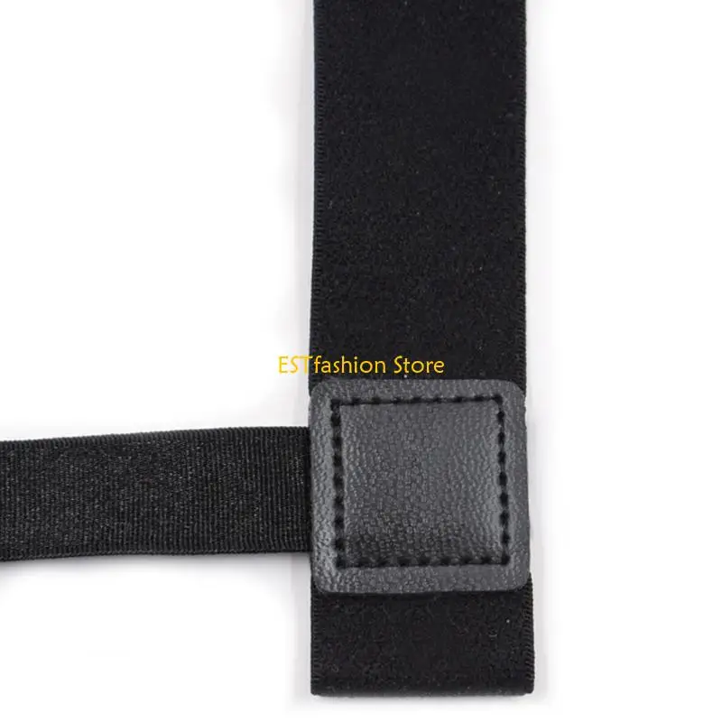 y5gc 2pcs/مجموعة قميص رجالي يبقى حمالات الساق المرنة المشابك قفل بلاستيكي غير انزلاق #5