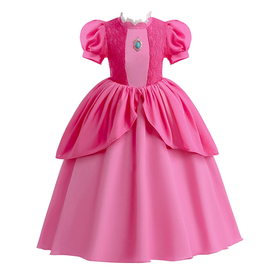 Bambini principessa vestire bambine stampa di Halloween abbigliamento bambini abiti da spettacolo bambini natale abiti Cosplay di lusso