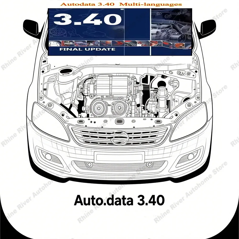 

Newest AutoData 3.40 Auto Repair Software Multi-languages Send by email Guide Version Remote Automotive Car Tool Software