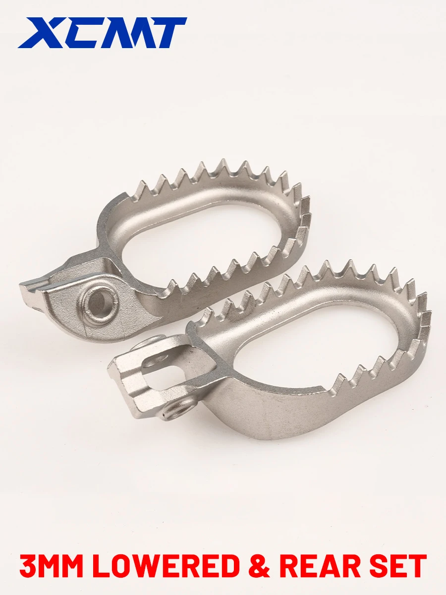 Repose-pieds arrière abaissés de 3 mm en acier inoxydable pour KTM EXC EXCF XCW XC XCF SX SXF Husqvarna TE FE TX FX TC FC TE FE GasGas EC EX