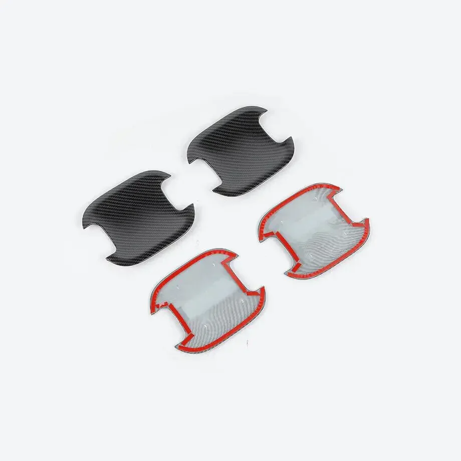 1 مجموعة لفورد F150 F-150 2021-2023 سيارة الخارجي مقبض الباب إكسسوارات خارجية لأبواب السيارات الكسوة ABS واقية ملصق اكسسوارات #6