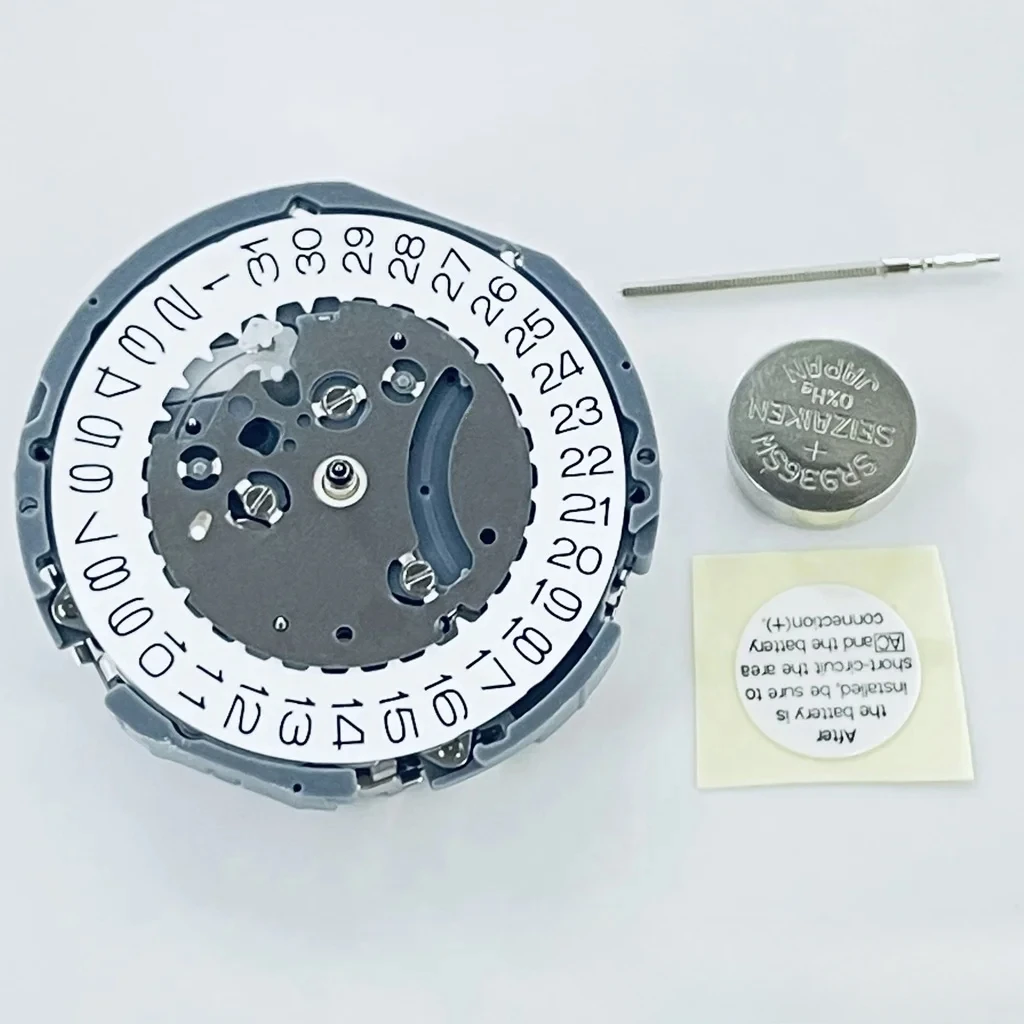 VK63 VK63A Quartz Movement Chronograph 24 Hours Replace for Watch Single Calendar