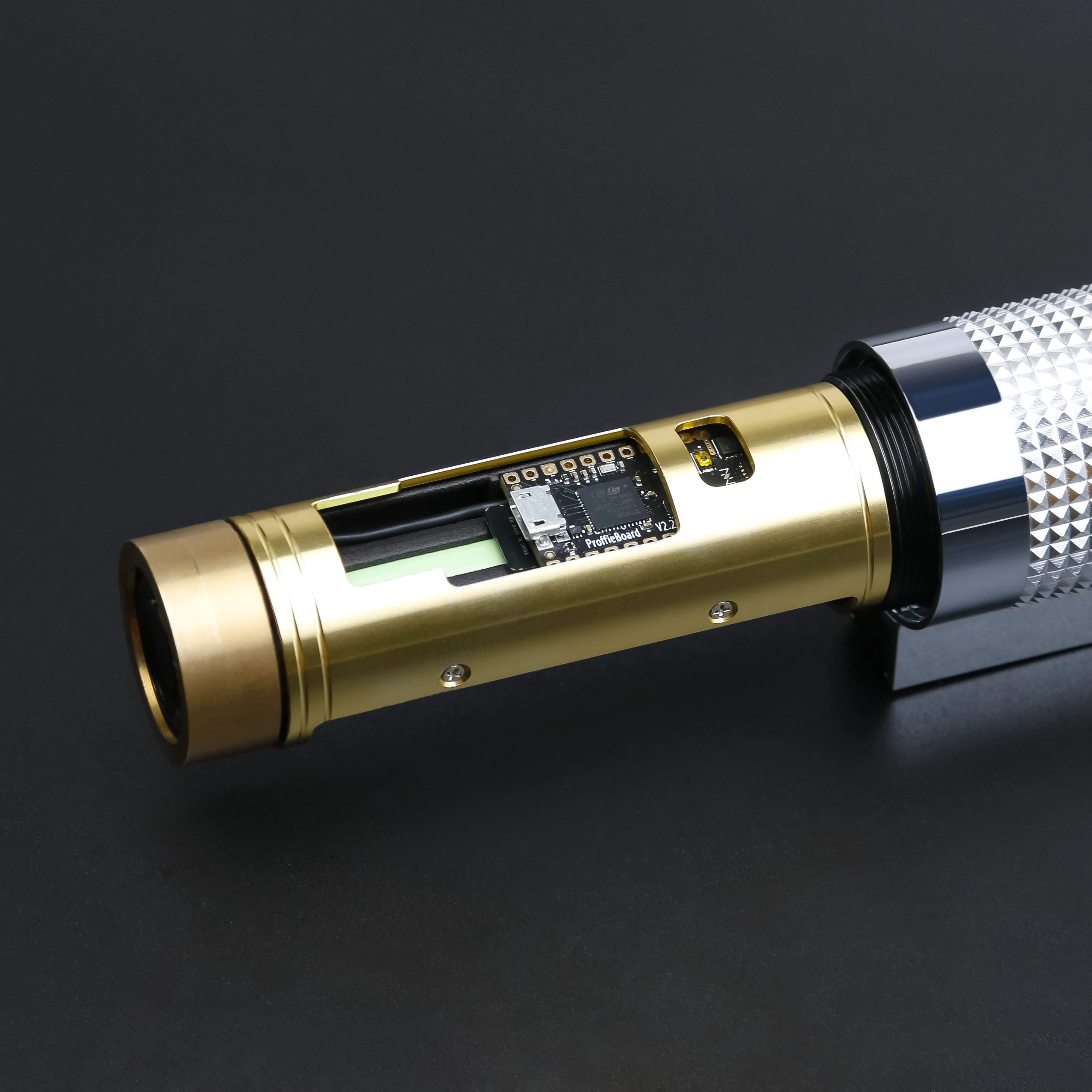 Lightsaber DSV Smooth Swing Metal Hilt Combat FX Blaster Duel Laser Sword NEO PIXEL Proffie TREX