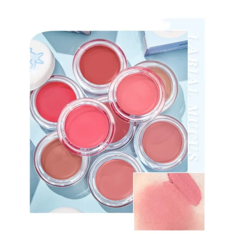 JILLLEEN Bouteille de lait Matte Lip Clay Soft Mist Velluto Lip Glaze Incolore Rossetto Blush Balsamo multiuso