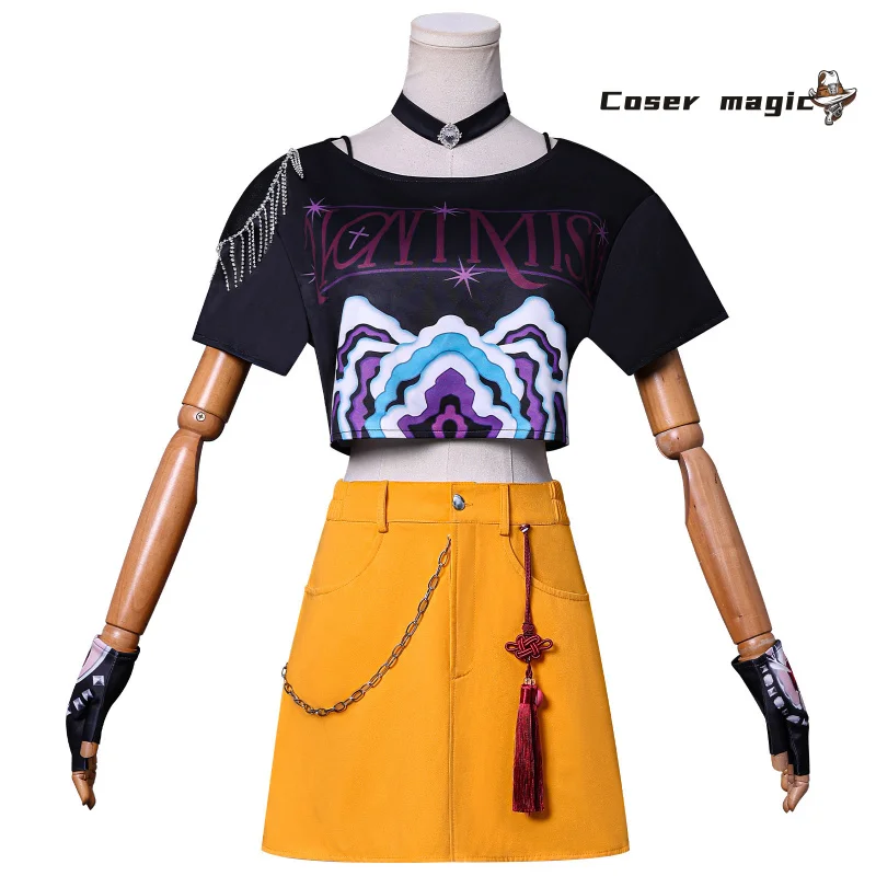 K-Pop: Demon Hunters Mira, disfraz de Cosplay, uniforme, Halloween, carnaval, fiesta, Navidad, juego de rol, ropa para mujer