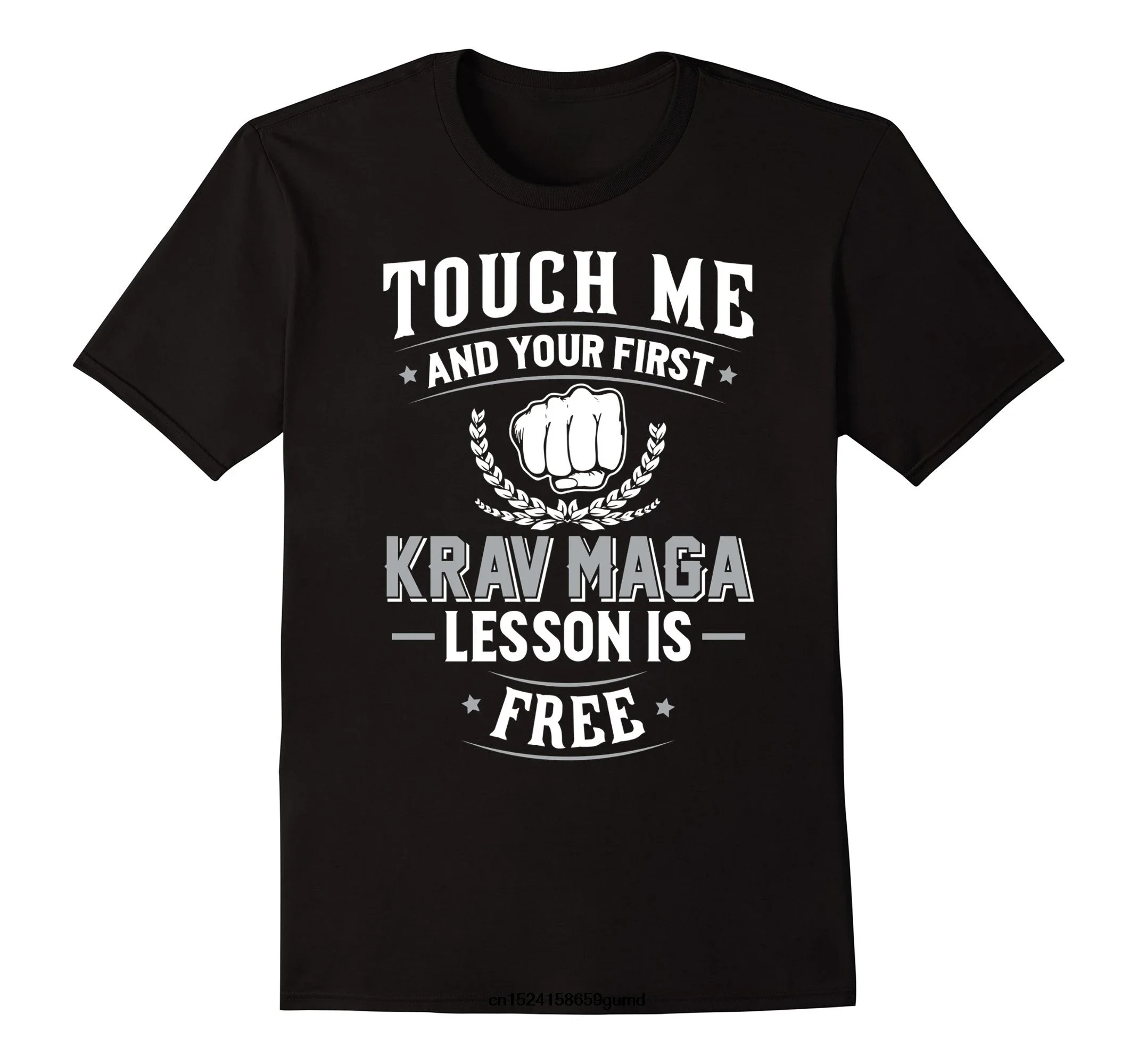 Men's T Shirt New Size S-5XL Touch Me and Your First Lesson Is Free. Funny Krav Maga T-Shirts Summer Cotton O-Neck Short Sleeve