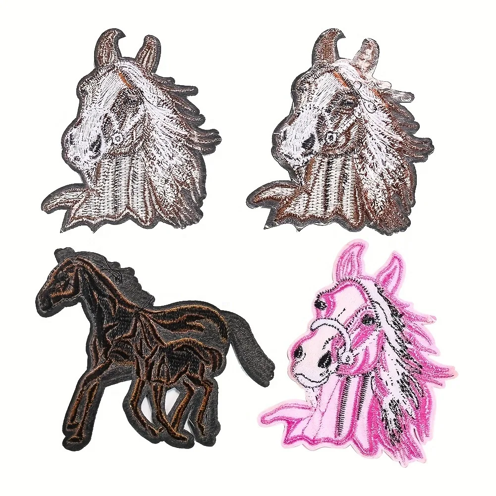 Bronco Parche bordado de caballo con apliques para mochilas tácticas