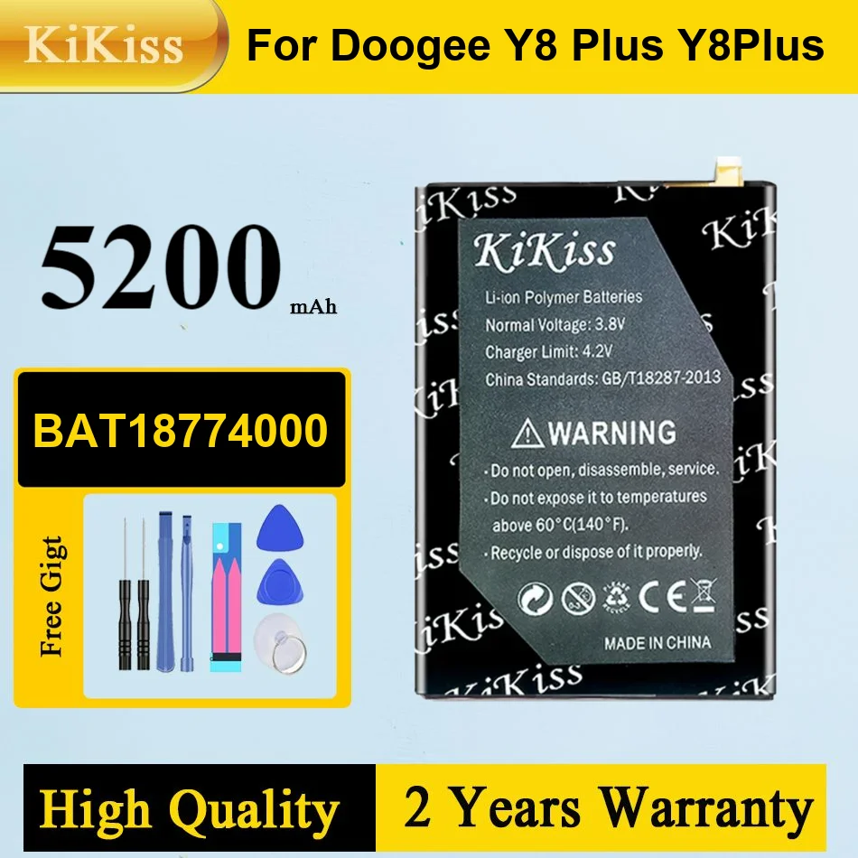 

Аккумулятор Kikiss 5200 мАч BAT18774000 для DOOGEE Y8 Plus