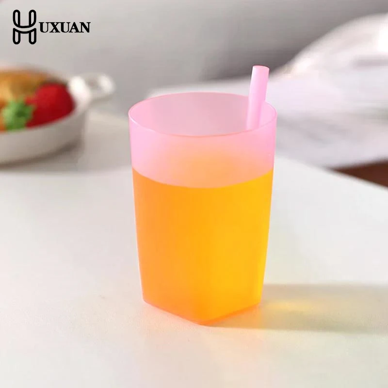 Straw Cup Children Infant Baby Sip Cup With Built In Straw Mug Drink Food-grade Plastic Integrated Kids Water Bottle 2025