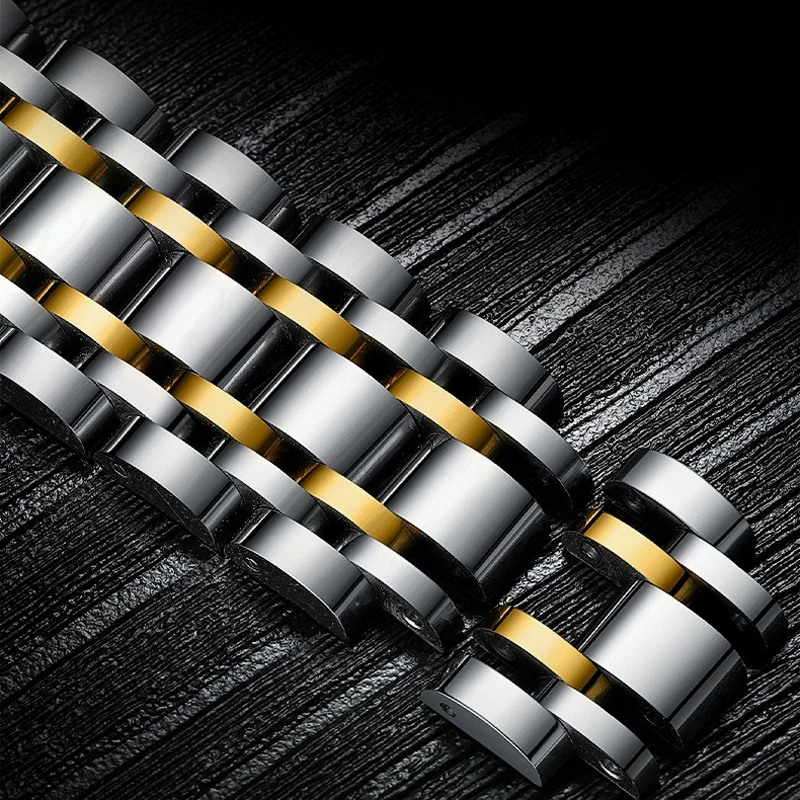 Orologio al quarzo di lusso con fasi lunari per uomo Orologio sportivo da uomo Cronografo impermeabile luminoso in acciaio inossidabile Orologio da uomo Reloj