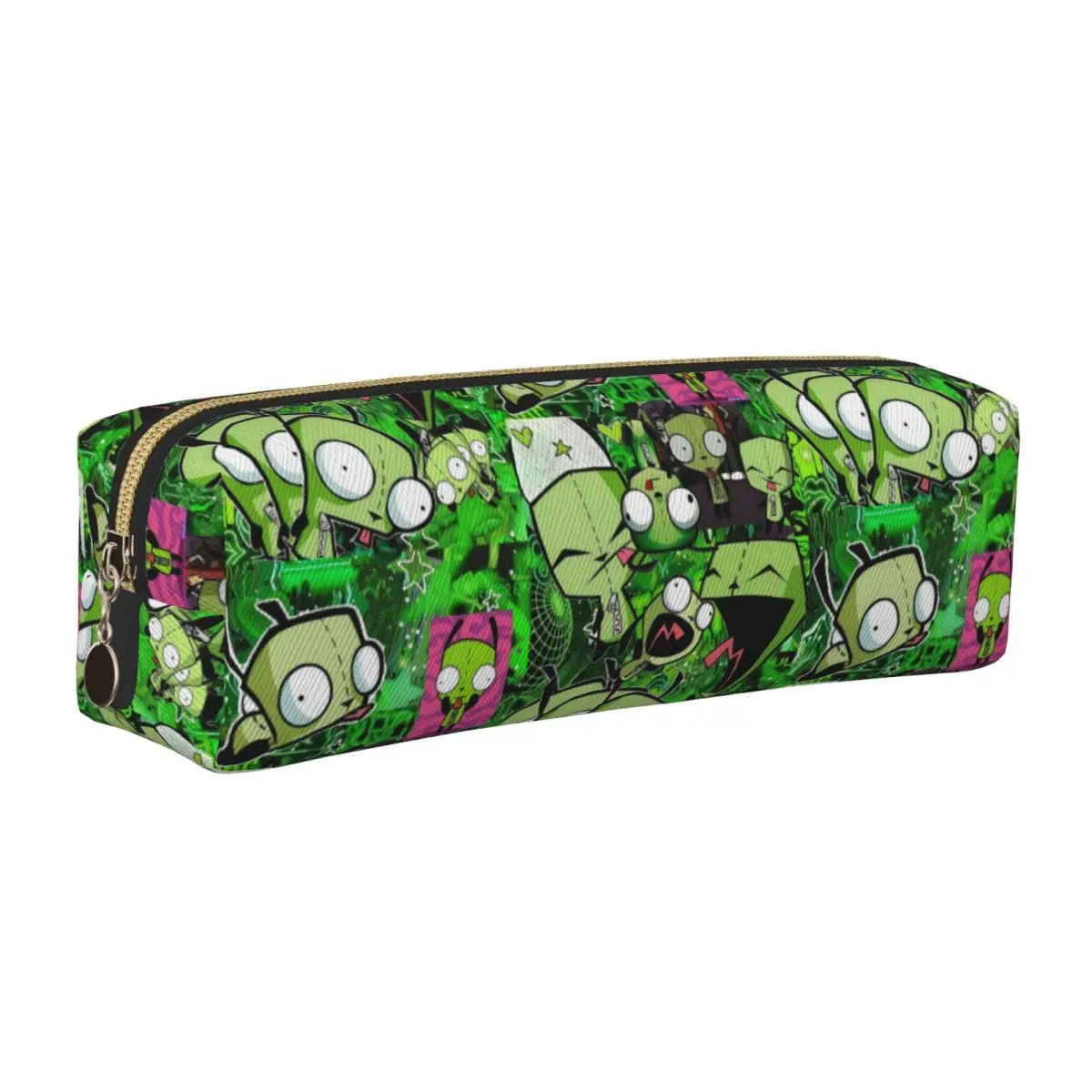 

Cute Invader Zim Gir Cartoon Pencil Cases Pencilcases Pen for Girls Boys Large Storage Bag Students School Gift Stationery