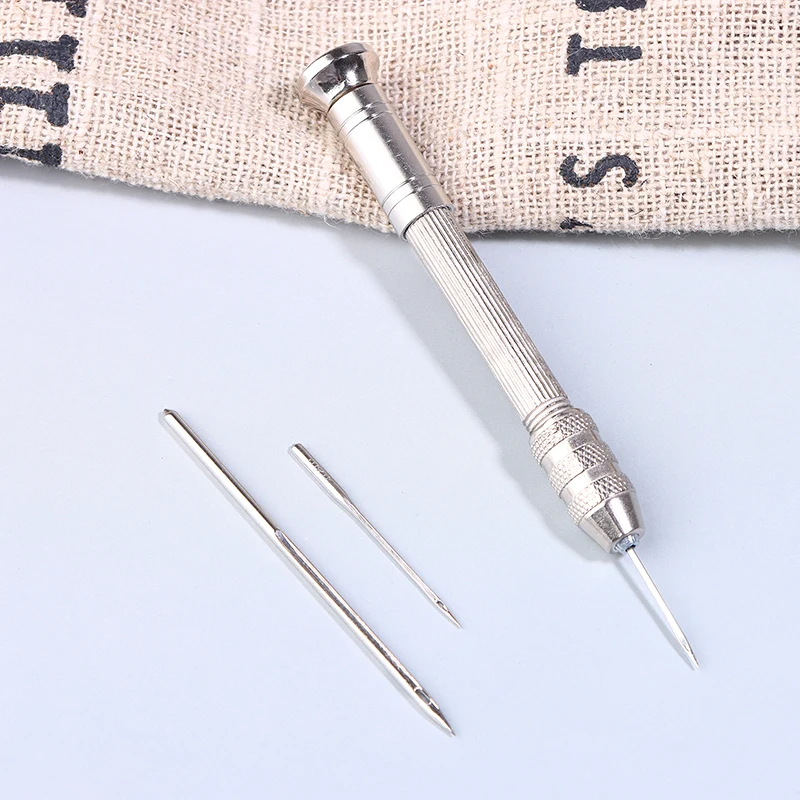 طقم إصلاح الخياطة الجلدية - إبر خرامة متعددة الوظائف قابلة للاستبدال لخياطة الأحذية المصنوعة من الجلد بنفسك #4