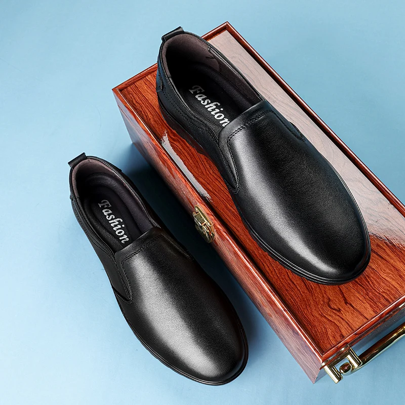 

Men Loafers Black Business British Style Gentleman Classic Fashion Men Shoes