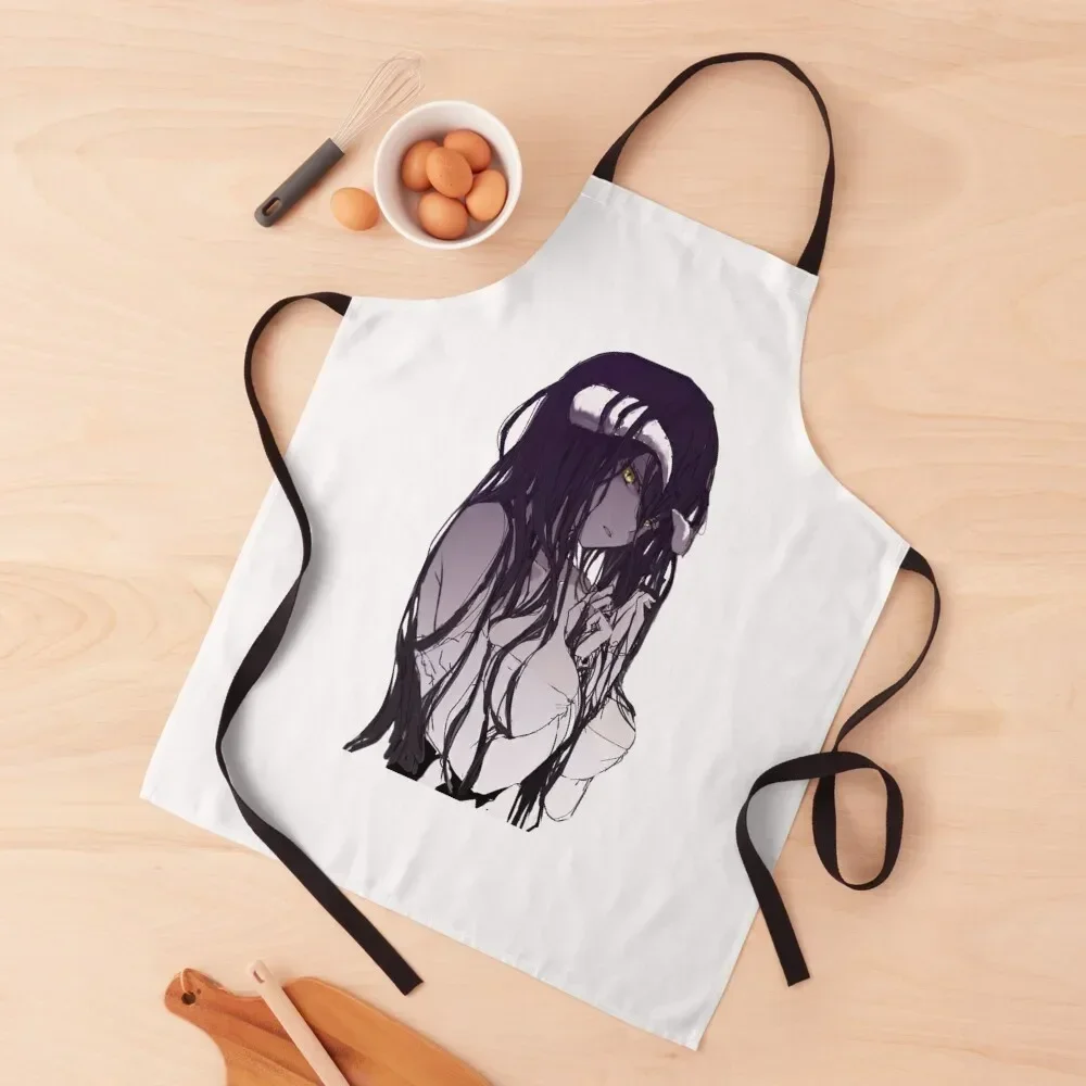 Overlord - Albedo ????? Apron innovative kitchen and home items For Cosmetologist Kitchen For Men Funny Apron