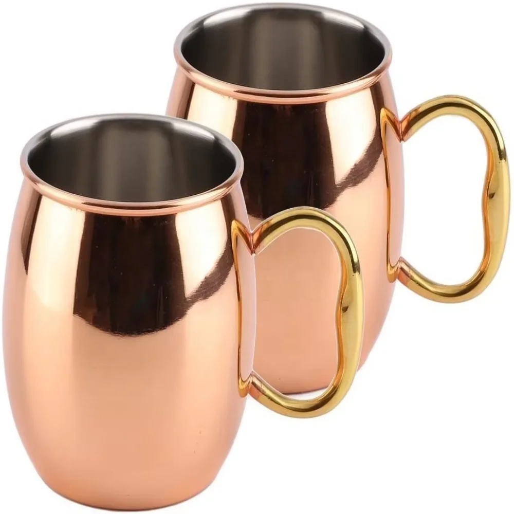 7 - 모양의 구리 머그 - 망치 - 둥근 손잡이