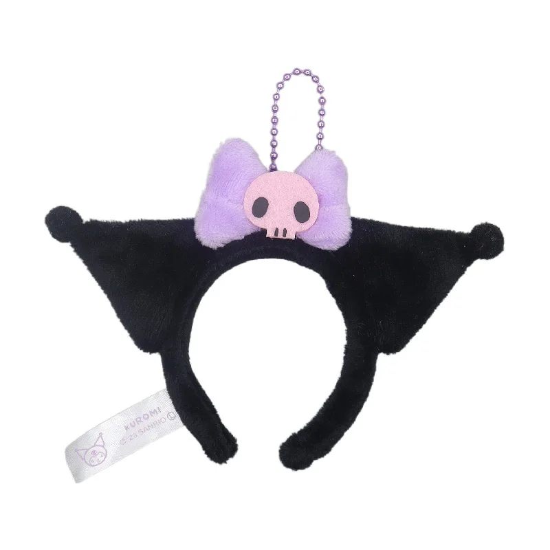 Hot New Cute Sanrio Hello Kitty Decorative Hat Hair Hoops Cartoon Kuromi Cinnamoroll My Melody Plush Toy Gifts Wholesale