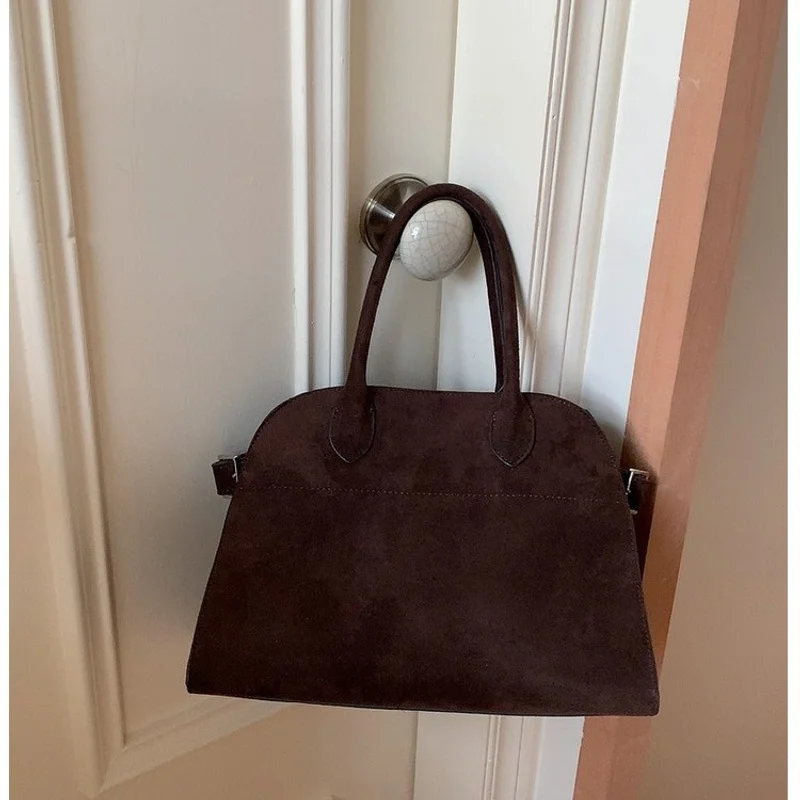 Autumn Winter Handbag All-Matching Top Handle Bag for Women Girl Fashion Shoulder Bags Large Capacity Commuting Bag