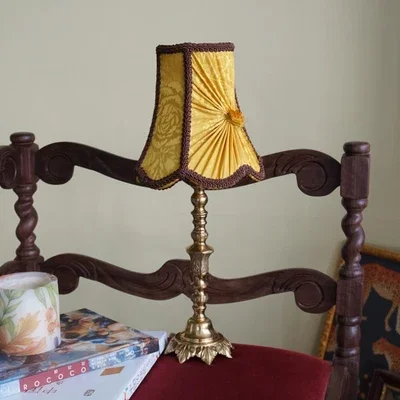 

Classical series table lamp--Medieval Castle retro desk lamp purple carved romantic girl bedroom desk lamp