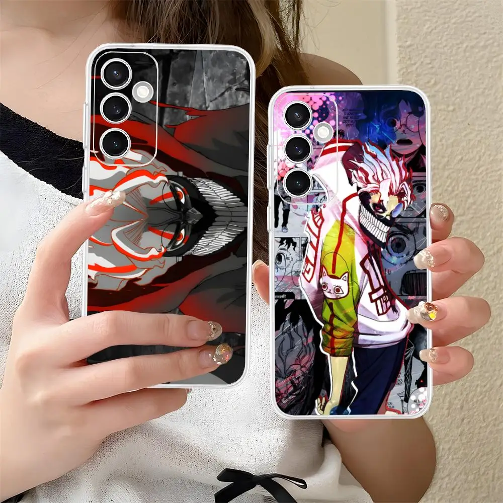 

Dandadan Okarun Mobile Phone Case for Samsung Galaxy S25 S24 S23 S22 S21Plus FE Ultra Clear Colour Protective Luxury Cover