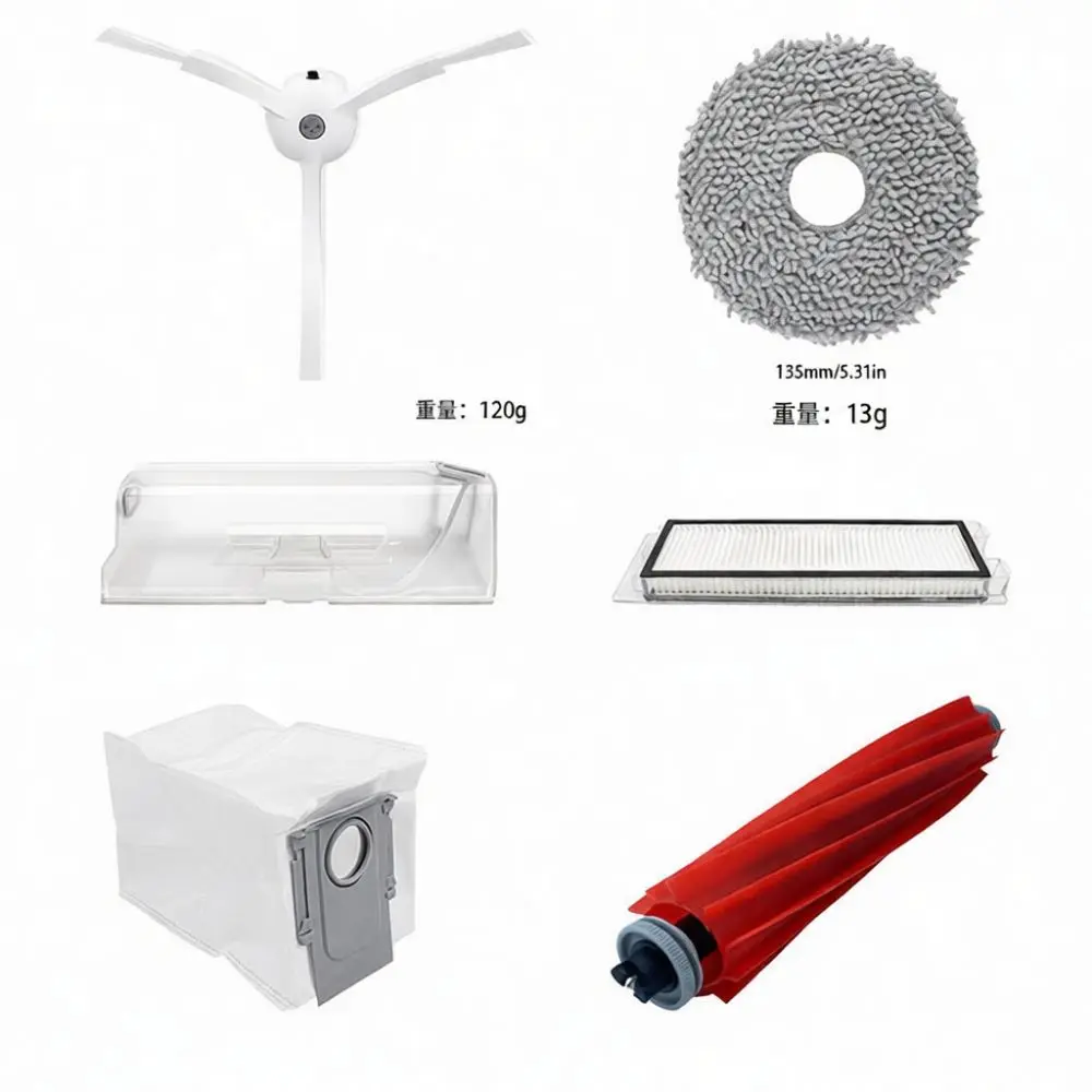 Spare Parts Accessory Kit For Roborock P10 Qrevo Robot Vacuum Main Brush Side Brush Filter Mop Cloths Dust Bags Replacement