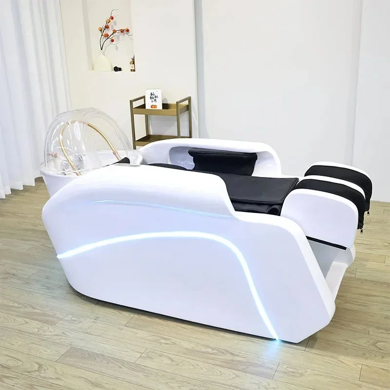 Hair Wash & Head SPA Fumigation Shampoo Bed Beauty Salon Massage Table Automatic Massage Beds Barber Shop Commercial Furniture