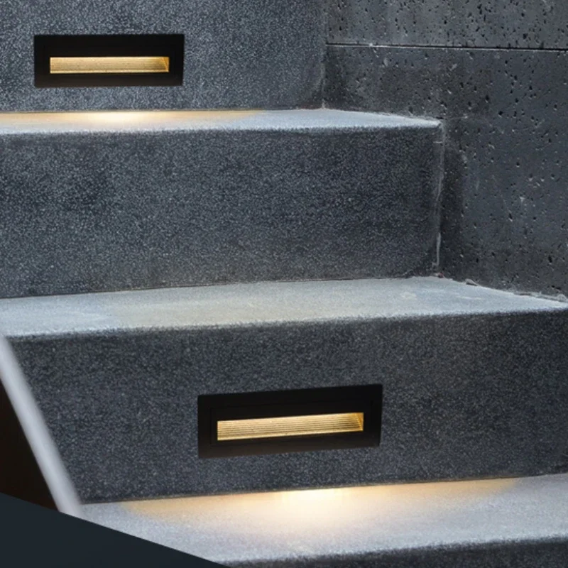 Led Wall Lamp IP65 LED Stair Light Step Light Recessed Buried Lamp Outdoor Waterproof Staircase Step Light