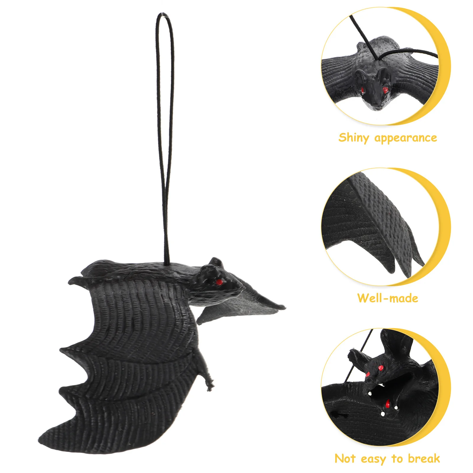 18 stuks realistische vleermuis hangende decor Halloween versiering hangers voor feestornamenten deur hangende spookhuis decoratief