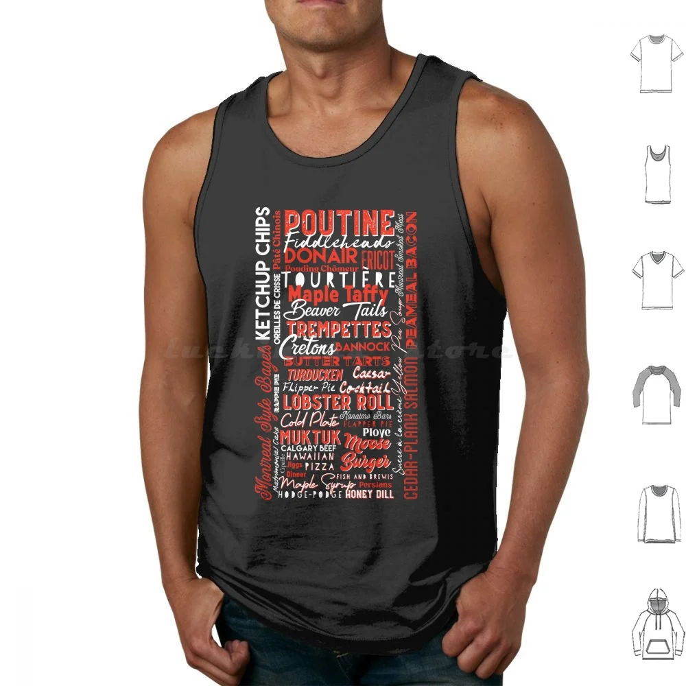 Kanada Food Canadian Foodie Poutine Ahornsirup Tank Tops Druck Baumwolle Kanada Canadian Canadian Food Canada Food Poutine