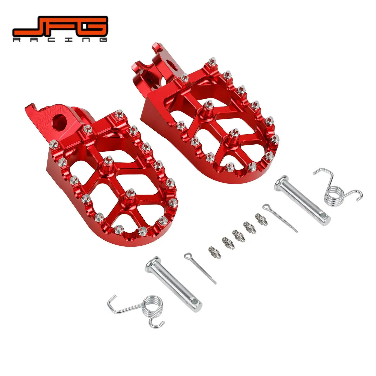 CNC Foot Pegs Footrests For Honda CRF250R CRF450R CRF300L CRF1000L CRF1100L CRF250L Africa Twin For Kawasaki KX250F KX450F