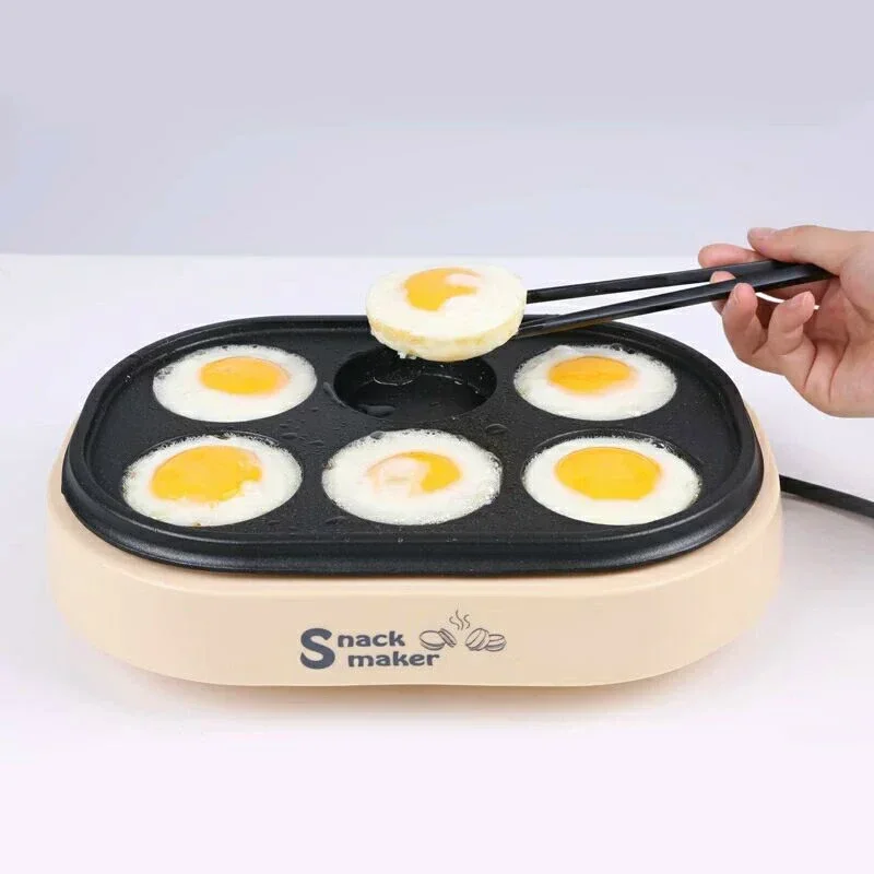 Electric eggs roasted hamburger machine Red beans cake pie Maker MINI breakfast pancake baking crepe Fried Egg frying pan