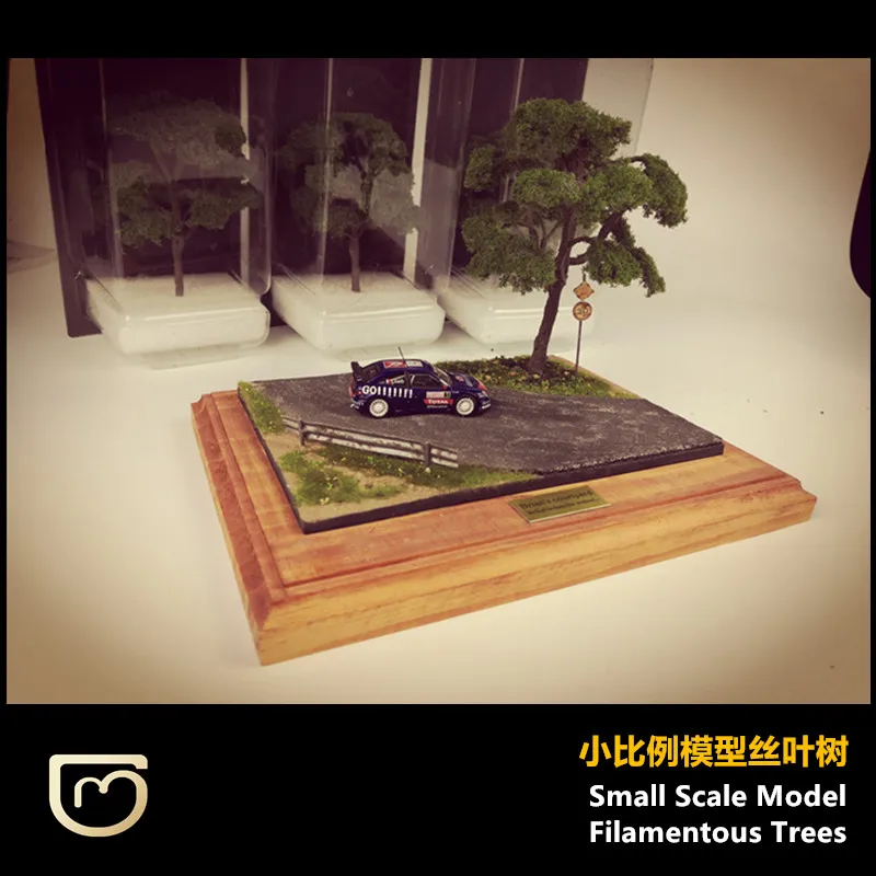 Modou Diorama Model Simulation Tree 1/64 Accessories For Model Racing Road Scene Display Design Parts Toy Diecast Model Car