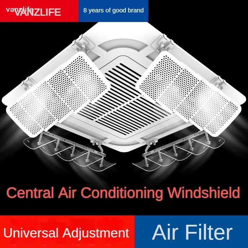 

Central Air Conditioning Windshield Ceiling Suspended Air Conditioner Outlet Anti-Direct Blowing Cover Wind Deflector Baffle