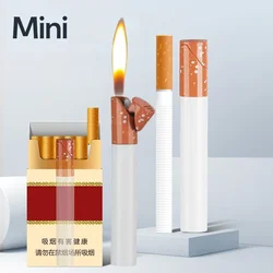 Mini Cigarette Lighter with Inflatable Grinding Wheel Compact Portable Lighter Cigarette Accessories Lighter Fashion Men's Gift