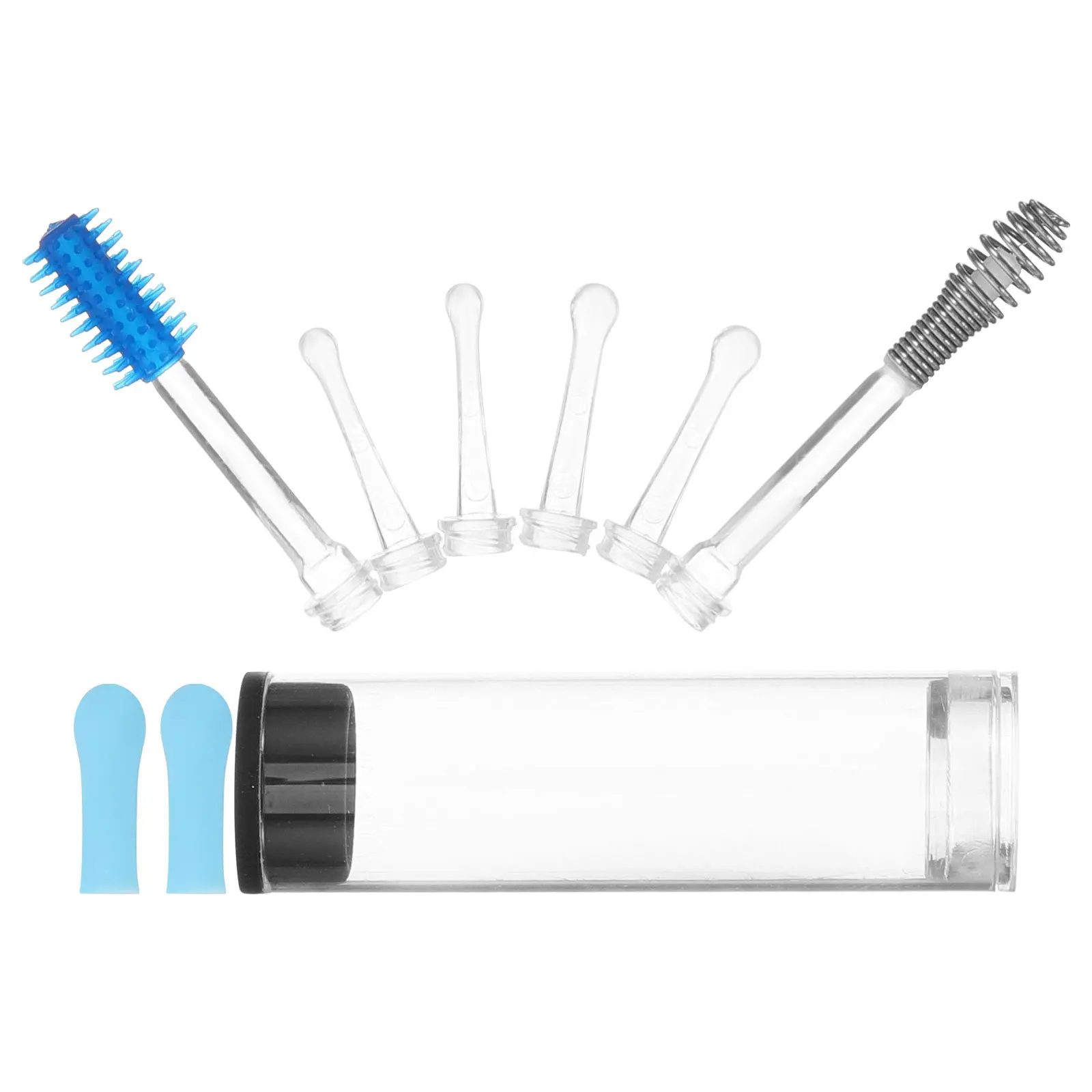 

1 комплект, интеллектуальные совки для ушей, пружинная головка, сменная силиконовая ложка для ушей, насадки для удаления ушной серы, удобная ложка для ушной серы